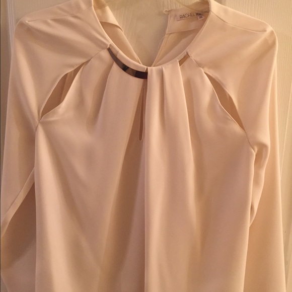 Rachel Roy beige top with gold embellishment