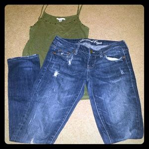 AE distressed jeans
