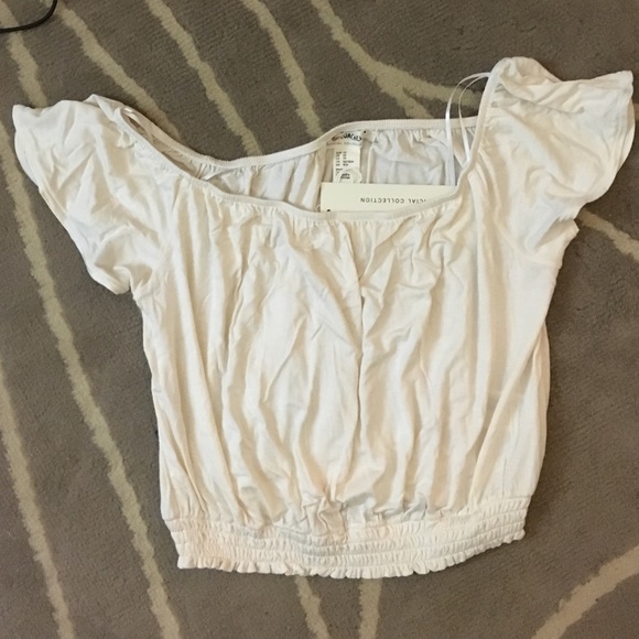 H&M Coachella Collection Off Shoulder Crop Top