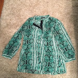 Snake Print Blouse