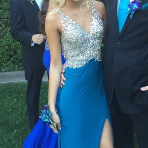 Prom Dress! Turquoise, size XS/S. Only worn once.