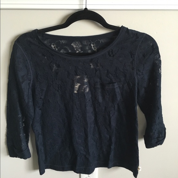 hollister lace top