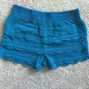 Lace short shorts