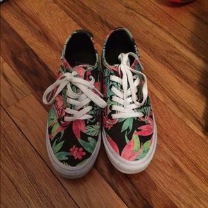 Floral vans sneakers