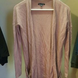 Pink waffle knit American Eagle cardigan