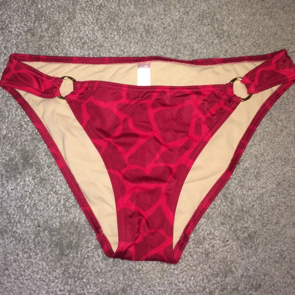 Red Victoria Secret Swim Bottoms