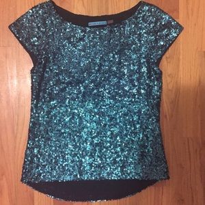 Alice + Olivia Sequin top