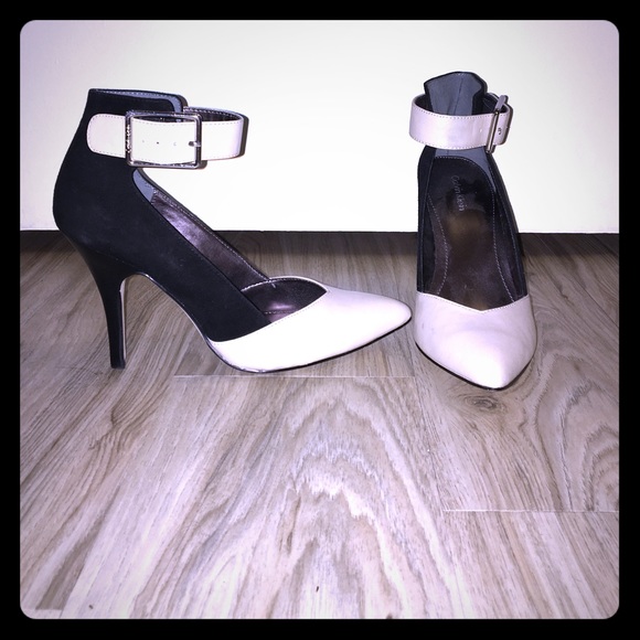 Calvin Klein Pointy Toes Color Block Heels