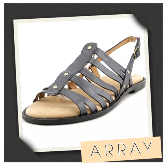 ⚪️⏰ NEW! Array Leather Gladiator Sandals