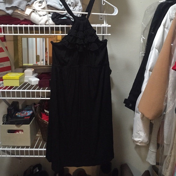 Francesca's black halter dress