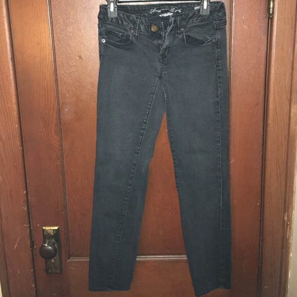 American eagle black super stretch jeans