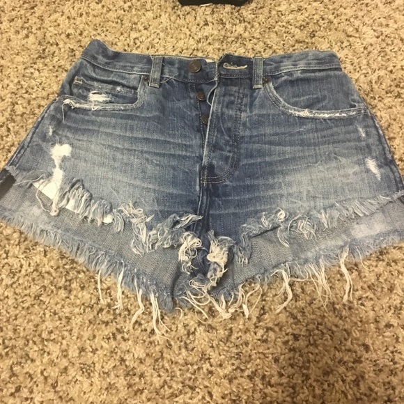 Abercrombie and Fitch High waisted festival shorts