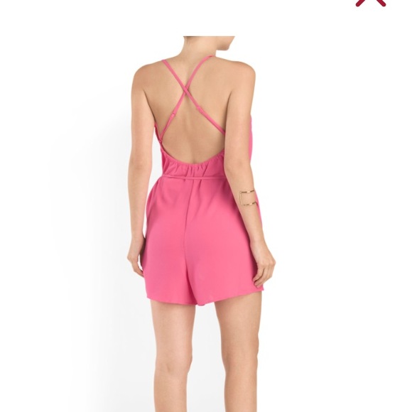 NWT Pink backless romper - Picture 3 of 4