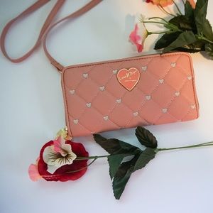Luv Betsey- Pink Clutch/Wallet Crossbody