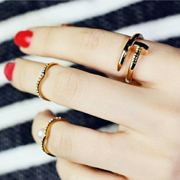 ⭐NEW! Designer 925 Silver Nail Wrap Ring