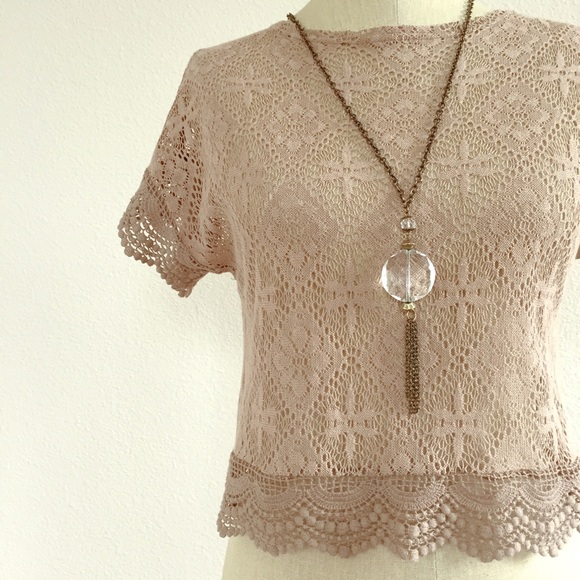 Crochet & Lace Top - Picture 5 of 5