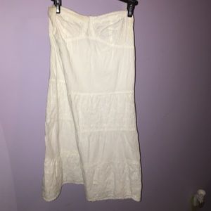 White simple summer dress