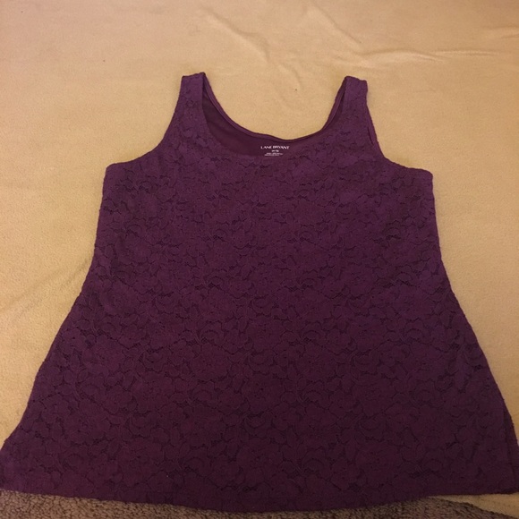 Plum Floral Lace Tank
