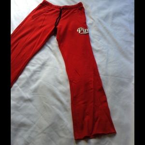 VS PINK boyfriend pants with logo