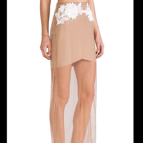 SOLD NWT FLL Balmy Nights Maxi Skirt XS - Picture 2 of 2