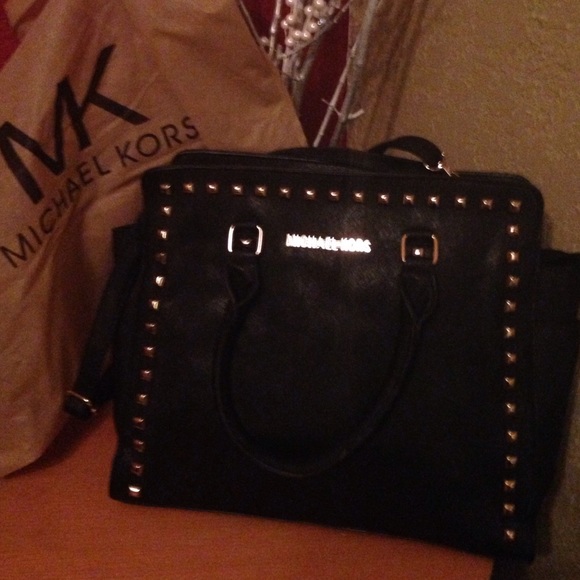 Michael kors studded bag