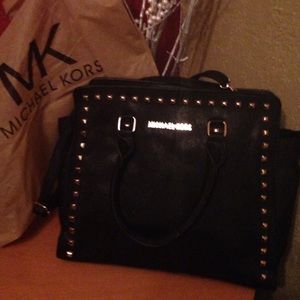 Michael kors studded bag