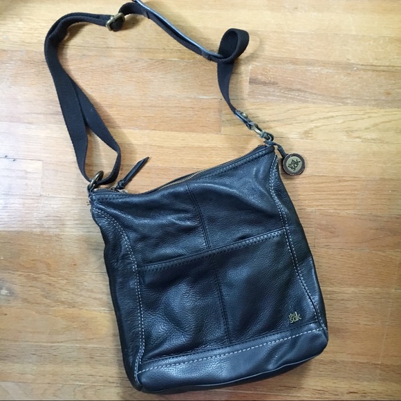 The Sak Iris black leather crossbody