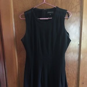 Black fit and flare dress
