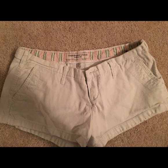 Abercrombie white shorts