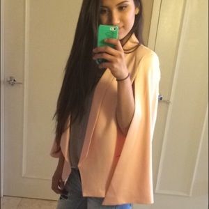 Blush Cape Blazer