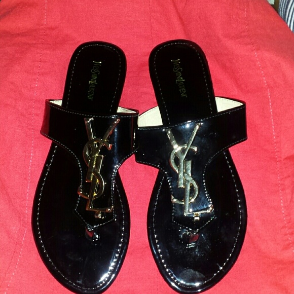 Black summer sandals
