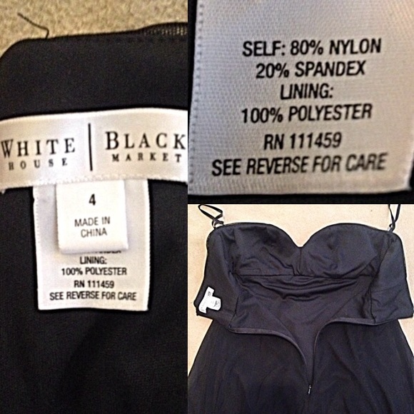 Black strapless formal dress - Picture 4 of 4