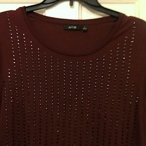 Long sleeve plum shirt