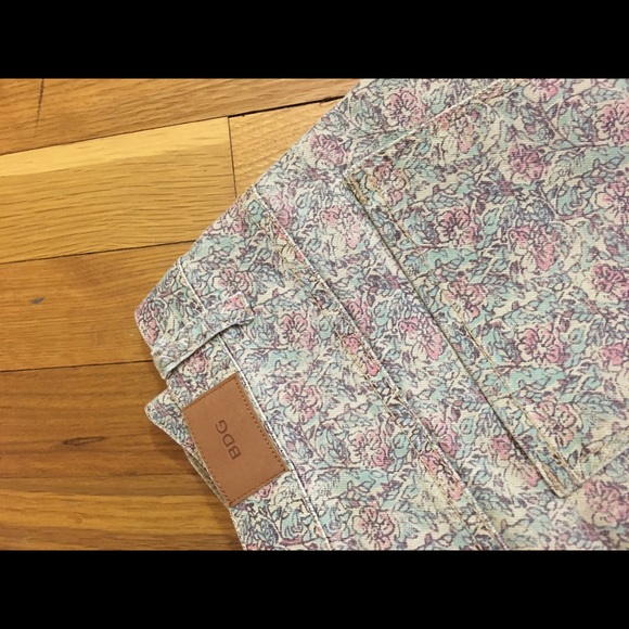 BDG High Rise Floral Print Jeans