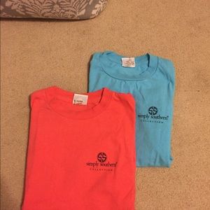 TWO simply southern t shirts size small!