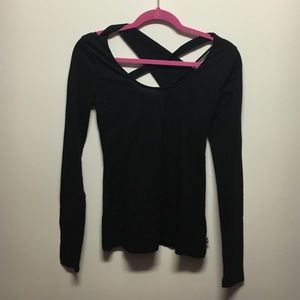 Black workout long sleeve