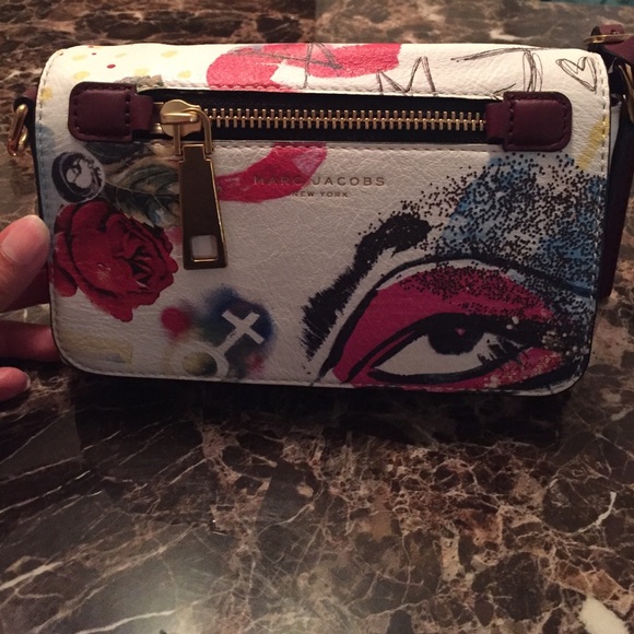 Marc Jacobs Collage Printed Leather Crossbody Bag