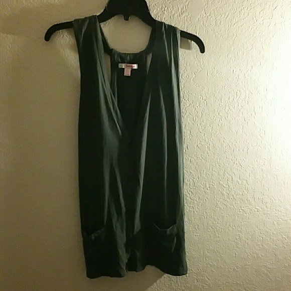 Cardigan vest button up