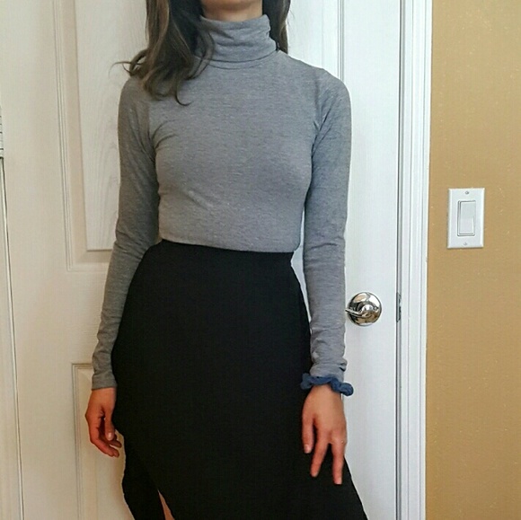 American Apparel LS jersey cotton turtleneck