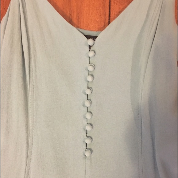 F21 baby blue romper