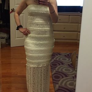 White lace dress