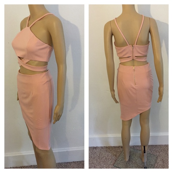 NWT large (last one!!) 2pc blush skirt set - Picture 2 of 4