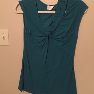 Teal Anthropologie shirt