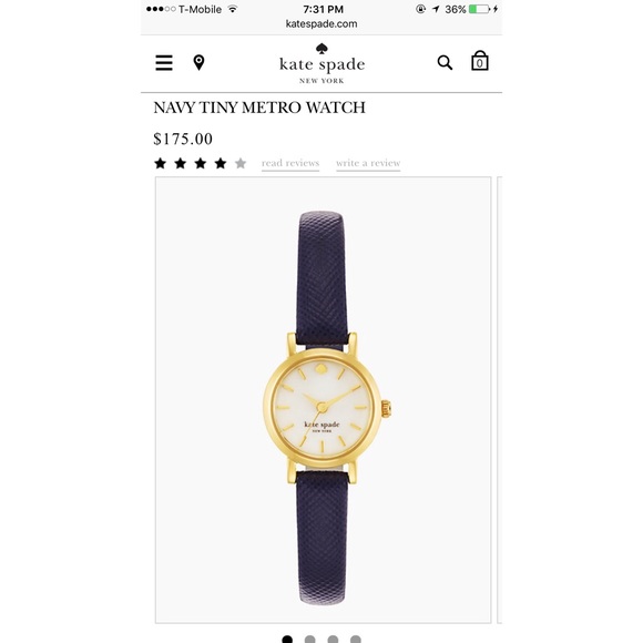 Kate Spade White Tiny Metro Watch