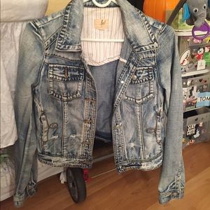 Distressed Denim Jacket
