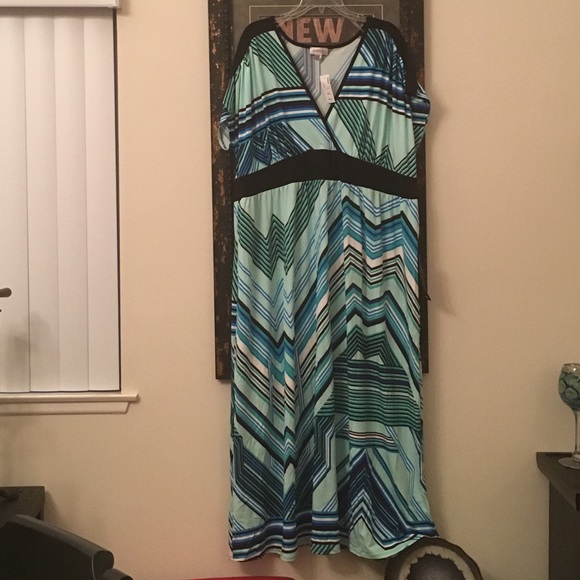 Short Sleeve faux wrap maxi dress