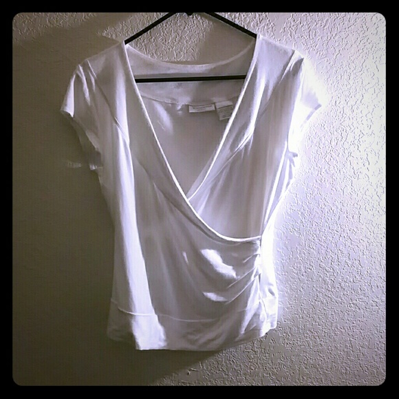 White criss-cross top