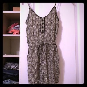 Black and white romper