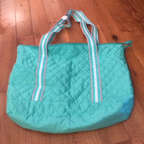 Mint green tote