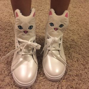 Cat face high tops